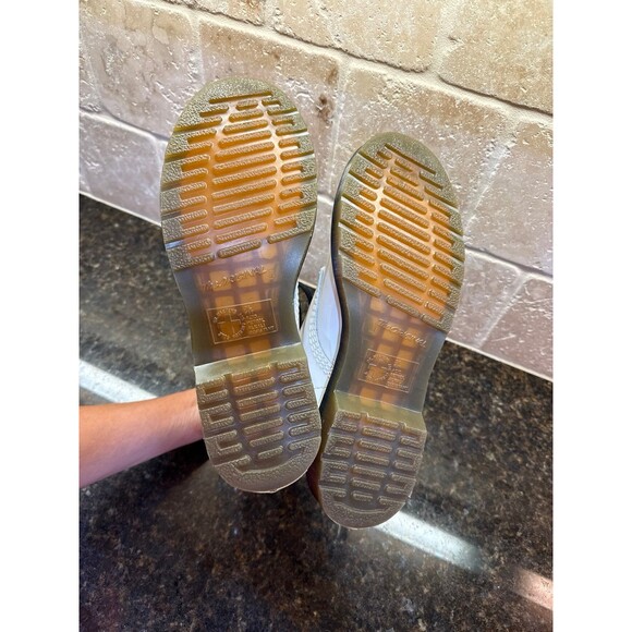 Dr Martens 1460 White Patent Lamper Lace-Up Boots Size 9 - Picture 7 of 10